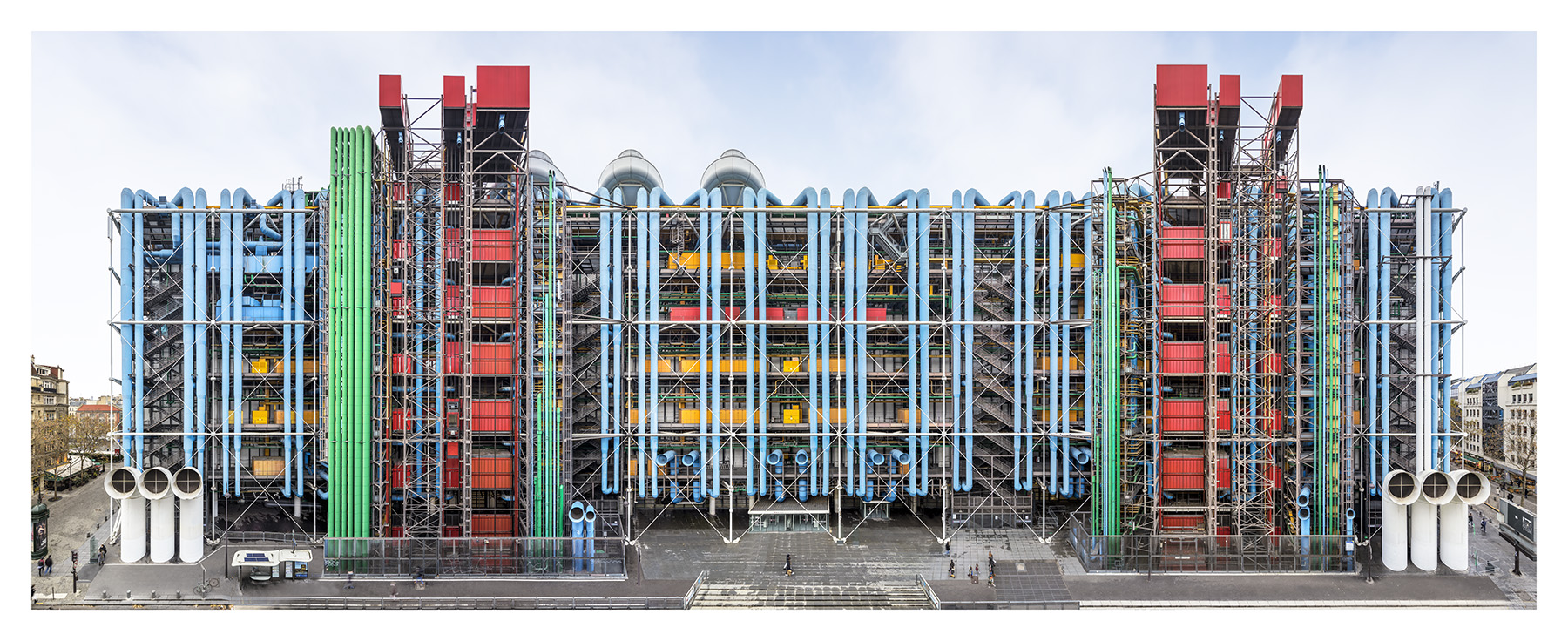 Façade Est du Centre Pompidou